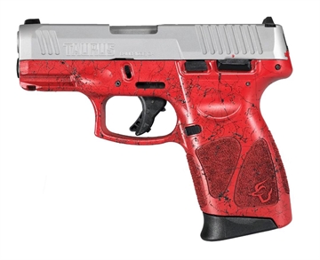 Picture of Taurus G3C Handgun 9mm 3 12/rd Magazines 3.2" Barrel Red Splatter Black Stainless Steel 1-G3C939-SP6