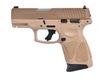 Picture of Taurus 1G3C93ETMA G3C *MA Compliant 9mm Luger 10+1 3.26" Matte Coyote Brown Barrel, Coyote Cerakote Serrated Steel Slide, Tan Polymer Frame w/Picatinny Rail, Tan Polymer Grips 1-G3C93ET-MA