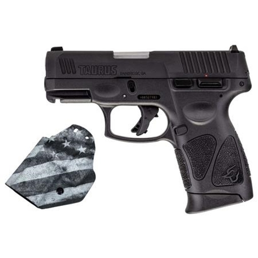 Picture of Taurus 1-G3C931-CK7 G3C Compact Frame 9mm Luger 12+1 3.26" Matte Stainless Steel Barrel, Matte Black Tenifer Serrated Steel Slide, Black Polymer Frame w/Picatinny Rail, Black Polymer Grip, Right Hand 1-G3C931-CK7 1G3C931CK7