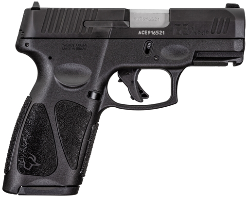 Picture of Taurus USA G3X, Striker Fired, Semi-automatic, Polymer Frame Pistol, Compact, 9MM, 3.2" Barrel, Matte Finish, Black, Fixed Front Sight with Drift Adjustable Rear Sight, Trigger Safety, Integrated Picatinny Rail, 15 Rounds, 2 Magazines 1-G3XSR9031 1G3XSR9031
