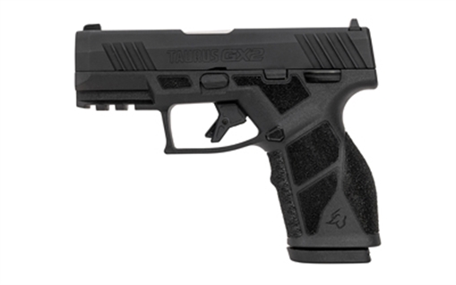 Picture of Taurus USA GX2, Semi-automatic, Striker Fired, Compact, 9MM, 3.38" Barrel Length, Matte Finish, Black, Manual Safety, White Dot Front Sight with Drift Adjustable Rear Sight, 13 Rounds, 2 Magazines 1-GX2931-