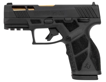 Picture of TAURUS GX2 9MM BLACK W/3.38IN GOLD BARREL 13RD TALO    1-GX2931-TL1