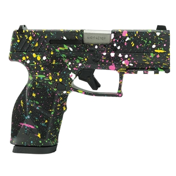 Picture of Taurus GX2 "Multi-Color Paint Splatter" Handgun 9mm Luger 13rd Magazines (2) 3.38" Barrel Custom Frame/Slide 1GX293180SP MOD80SP 1GX293180SP MOD80SP 1GX293180SP MOD80SP