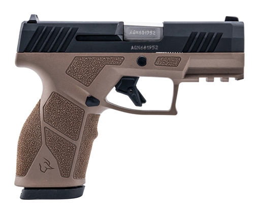 Picture of Taurus GX2 9mm 13+1 3.37" Matte Stainless Steel Barrel, Matte Black Serrated Stainless Steel Slide, Brown Polymer Frame w/Picatinny Rail, Polymer Grip 1-GX2931B