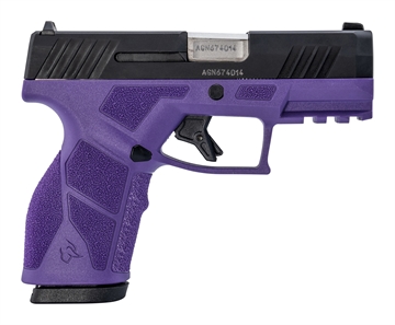 Picture of Taurus GX2 9mm 13+1 3.37" Matte Stainless Steel Barrel, Matte Black Serrated Stainless Steel Slide, Dark Purple Polymer Frame w/Picatinny Rail, Polymer Grip 1-GX2931DP