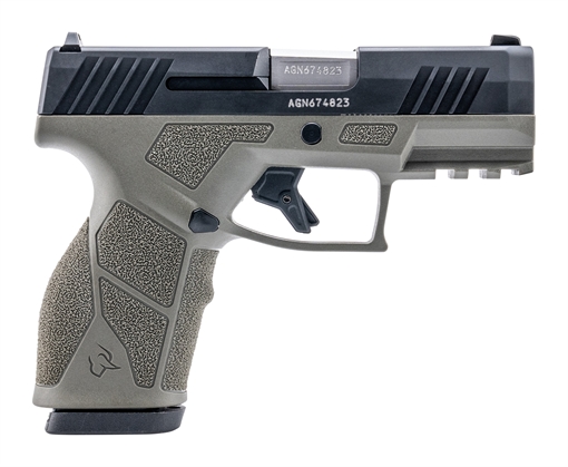 Picture of Taurus GX2 9mm 10+1 3.37" Matte Stainless Steel Barrel, Matte Black Serrated Stainless Steel Slide, OD Green Polymer Frame w/Picatinny Rail, Polymer Grip 1-GX2931O-10