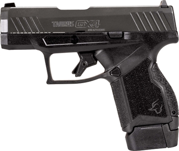 Picture of Taurus USA GX4, Striker Fired, Semi-automatic, Graphene Frame Pistol, Compact, 9MM, 3" Barrel with DLC Finish, Matte Finish, Gray, Fixed Steel Front Sight, Drift-Adjustable Steel Rear Sight, 10 Rounds, 2 Magazines 1-GX4M93GR-10 1GX4M93GR10
