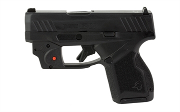 Picture of Taurus USA GX4, Semi-automatic Pistol, Striker Fired, Compact, 9MM, 3" Barrel, Polymer Frame, Black Slide, Fixed Steel Front Sight, Drift-Adjustable Steel Rear Sight w/ Serrated Ramp, Two Backstrap Options, Red Viridian Laser, 2-11 Round Magazines 1-GX4M931VL