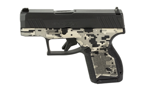 Picture of Taurus USA GX4, Semi-automatic, Striker Fired, Compact Polymer Frame Pistol, 9MM, 3" Barrel, Matte Finish Slide, Digital Camo Finish Frame, Trigger Safety, Fixed Sights, 11 Rounds, 2 Magazines 1-GX4M931-EN2