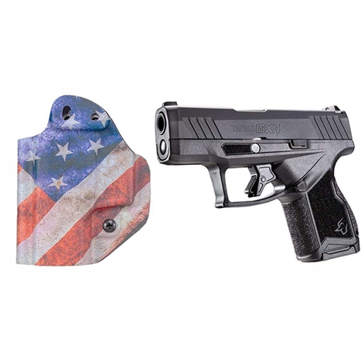 Picture of TAURUS GX4 9MM 3 BLK 11RD MFT US FLAG HOLSTER 1GX4M931CK1