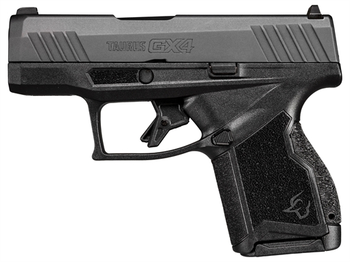 Picture of Taurus 1GX4M931 GX4 Micro-Compact 9mm Luger 11+1 3.06" Satin Black DLC Barrel, Black Nitride Serrated Slide, Matte Stainless Steel Frame, Black Polymer w/Interchangeable Backstrap Grip Right Hand 1-GX4M931