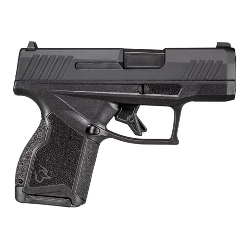 Picture of Taurus 1GX4M931CK7 GX4 9mm Luger 11+1 3.06" Satin Black DLC Steel Barrel, Black Nitride Serrated Slide, Black Polymer Frame w/ Interchangeable Backstrap Grips Includes B&W US Flag Holster 1-GX4M931-CK7