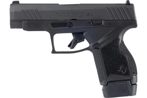 Picture of Taurus USA GX4XL, Striker Fired, Semi-automatic, Polymer Frame Pistol, Micro-Compact, 9MM, 3.7" Barrel, Black Slide, Fixed Steel Front Sight, Drift-Adjustable Steel Rear Sight w/ Serrated Ramp, Two Backstrap Options, 1-11 and 1-13 Round Magazines 1-GX4XL941 1GX4XL94141