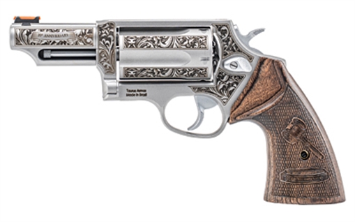 Picture of Taurus Judge 20th Anniversary Handgun .45 Colt/410ga 5rd Capacity 3" Barrel Engraved Stainless Wood Grips 2-441039T-20YR