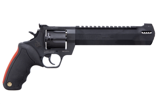 Picture of Taurus USA Raging Hunter, Double Action, Metal Frame Revolver, Large Frame, 454 Casull, 8.37" Exact Barrel Length, Steel, Oxide Finish, Black, Rubber Grips, Adjustable Sights, 5 Rounds 2-454081RH 2454081RH