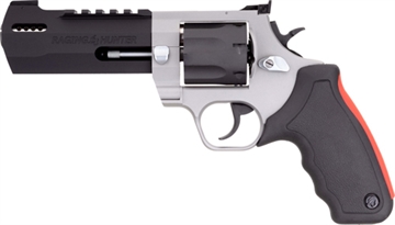 Picture of Taurus USA Raging Hunter, Double Action, Metal Frame Revolver, Large Frame, 44 Magnum, 5.12" Exact Barrel Length, Stainless Steel, Matte Finish, Duo-Tone, Rubber Grips, Adjustable Sights, 6 Rounds 2-440055RH 2440055RH