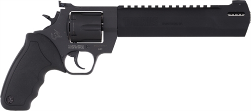 Picture of Taurus 2440081RH-DLX Raging Hunter 44 Rem Mag 5rd 8.37" Matte Black Oxide Cylinder Matte Black Aluminum Black Rubber with Integrated Red Cushion Insert Grip Includes Case 2-440081RH-DLX 2440081RHDLX