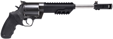 Picture of Taurus USA Raging Hunter, Double/Single Action, Metal Frame Revolver, Large Frame, 460 S&W, 10.5" Barrel, Steel, Oxide Finish, Black, Rubber Grips, Adjustable Rear Sight, 5 Rounds 2-460101RH 2460101RH