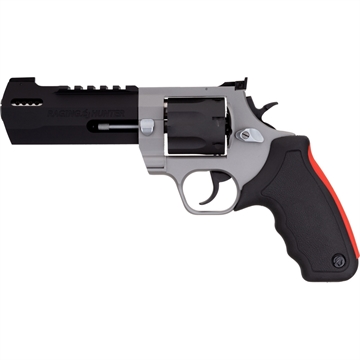 Picture of Taurus 2357055RH Raging Hunter 357 Mag 7rd 5.12" Matte Black Oxide Cylinder & Barrel Matte Stainless Steel Frame Black Rubber with Integrated Red Cushion Insert Grip 2-357055RH