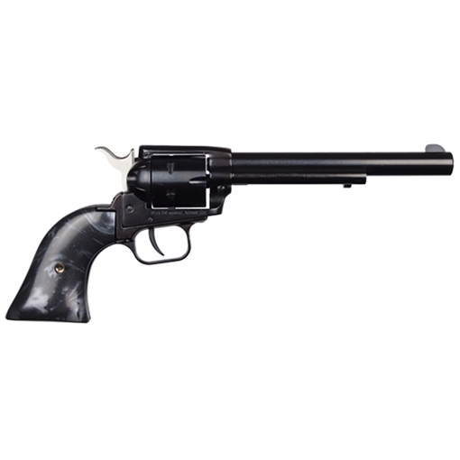 Picture of Heritage Rough Rider, Single Action, Revolver, 22LR, 6.5" Barrel, Alloy Frame, Black Finish, Black Pearl Grips, Fixed Sights, 6 Rounds RR22B6BLKPRL