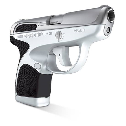 Picture of Taurus Spectrum 380 Automatic Colt Pistol (ACP) Double 2.80 6+1/7+1 White Polymer Frame Black Synthetic Grip Stainless Steel Slide 725327614784