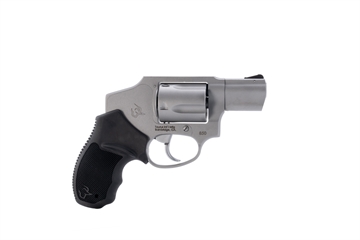 Picture of Taurus 2-850129 850 Small 38 Special 5 Shot 2" Matte Stainless Steel Barrel & Cylinder, Matte Stainless Steel Frame, Black Rubber Grip, Transfer Bar Safety, Concealed Hammer 2-850129 2850129