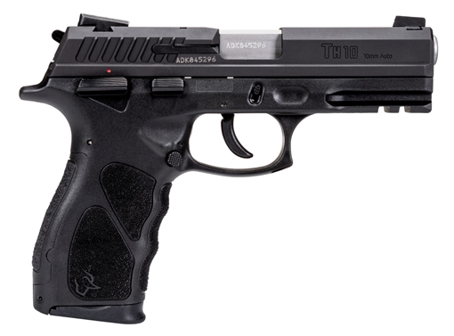 Picture of Taurus 1TH10041 TH Full Size 10mm Auto 15+1 4.27" Matte Stainless Steel Barrel, Matte Black Serrated Slide, Black Polymer Frame w/Picatinny Rail, Black Interchangeable Backstrap Grip Right Hand 1-TH10041
