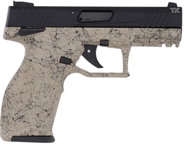 Picture of Taurus TX22 Handgun 22LR 10rd Magazines (2) 4" Barrel Black Slide FDE Frame with Black Splatter 1-TX22141SP3-10 1TX22141SP310