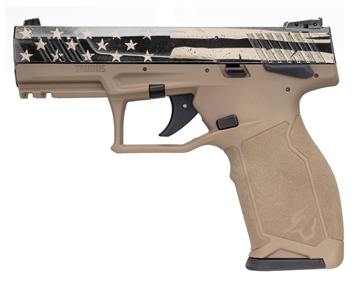 Picture of TAURUS TX22 22LR PSTL 4" BLK/US FLAG DISTRESSED 2-16RD 1-TX22141-USD 1TX22141USD