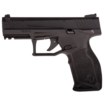 Picture of Taurus 1TX2223110 TX22C Compact 22 LR 10+1 3.60" Matte Black Steel Barrel, Black Hard Coat Anodized Serrated Aluminum Slide, Black Polymer Frame w/Picatinny Rail Black Polymer Grips 1-TX22231-10