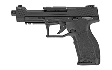 Picture of Taurus USA TX22, Competition, Striker Fired, Semi-automatic, Polymer Frame Pistol, Full Size, 22 LR, 5.25" Barrel, Anodized Finish, Black, Adjustable Sights, Manual Thumb Safety, 16 Rounds, Optics Ready, 3 Magazines 1-TX22C151 1TX22C151