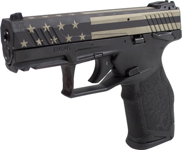 Picture of Taurus TX22 Custom "USA" Handgun .22LR 16rd Magazine 4" Barrel USA Slide/Black Grip 1-TX22141-USBT