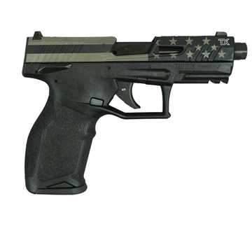Picture of Taurus TX22 Flag Slide Handgun .22 LR 16rd Magazines(2) 4.6" Threaded Barrel Flag Slide/Black Frame 1-2TX22141-EN1