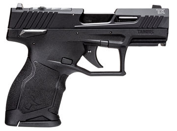 Picture of Taurus 1TX22131 TX22C Compact 22 LR 13+1 3.60" Matte Black Steel Barrel, Black Hard Coat Anodized Serrated Aluminum Slide, Black Polymer Frame w/Picatinny Rail Black Polymer Grips 1-TX22131