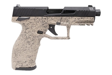 Picture of Taurus 12TX22141SP310 TX22 Gen 2 Full Size Frame 22 LR 10+1 4.10" Threaded Barrel, Serrated Slide, Polymer Frame w/Picatinny Rail, Right Hand 1-2TX22141SP3-10