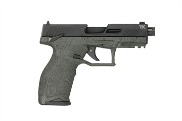 Picture of Taurus USA TX22 Generation 2, Semi-automatic, Striker Fired, 22LR, 4.6" Threaded Barrel, Manual Safety, Matte Finish, Black with OD Splatter on Frame, 2 Magazines (1) 22 Round and (1) 16 Round 1-2TX22141SP2 12TX22141SP2