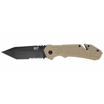 Picture of TAYLOR CUTLERY/S&W KNIVES M&P M2.0 SA FDE ALUM W/CUT 1100076