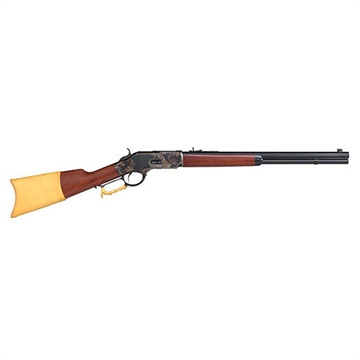 Picture of Taylors & Company 1873 Comanchero 45 Colt (LC) Caliber with 10+1 Capacity, 20" Blued Barrel, Color Case Hardened Metal Finish & Walnut Straight Stock Right Hand (Full Size) 550172COM