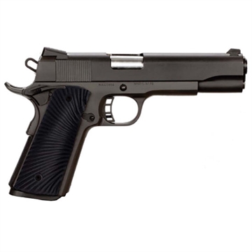 Picture of Taylors & Company 1911 Tactical Full Size 9mm Luger 8+1, 5" Stainless Steel Barrel, Black Parkerized Serrated Slide, Black Parkerized Steel Frame w/Beavertail, Black/Gray G10 Grip 230058