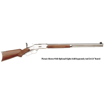 Picture of Taylors & Company 1873 357 Mag Caliber with 10+1 Capacity, 20" Barrel, Silver Metal Finish & Walnut Fixed Pistol Grip Stock Right Hand (Full Size) 550247