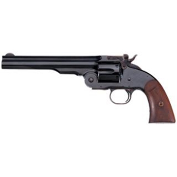 Picture of Taylors & Company Second Model Schofield 45 Colt (LC) Caliber with 7" Barrel, 6rd Capacity Cylinder, Overall Blued Finish Steel & Walnut Grip 550639