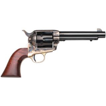 Picture of Taylors & Company Ranch Hand 45 Colt (LC) Caliber with 4.75" Blued Finish Barrel, 6rd Capacity Blued Finish Cylinder, Color Case Hardened Finish Steel Frame & Walnut Grip 550835