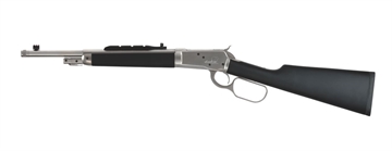 Picture of Taylors & Company 1892 Alaskan Take-Down 44 Rem Mag Caliber with 5+1 Capacity, 16.50" Barrel, Matte Chrome Metal Finish & SoftTouch Black Synthetic Stock Right Hand (Full Size) 220097