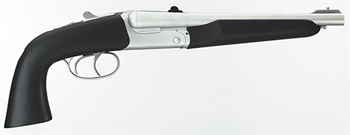 Picture of Taylors & Company Howdah Alaskan 45 Colt (LC)/410 10.25" 2rd Shot Matte Chrome Frame Matte Chrome Round Barrel Black SoftTouch Coated Rubber Grip 210248