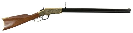 Picture of Taylors & Company 1860 Brass Engraved 44-40 Win 13+1 24.25" Blued Octagon Barrel, Brass Engraved/ Brass Receiver, Walnut/ Synthetic Stock, Right Hand 550296