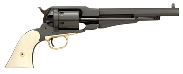 Picture of Taylors & Company Remington Conversion LawDawg 45 Colt (LC) Caliber with 8" Barrel, 6rd Capacity Cylinder, Overall Blued Finish Steel & 2-Piece Ivory Grip 550760