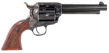 Picture of Taylors & Company Smoke Wagon 357 Mag Caliber with 5.50" Blued Finish Barrel, 6rd Capacity Blued Finish Cylinder, Color Case Hardened Finish Steel Frame & Checkered Walnut Grip 550811