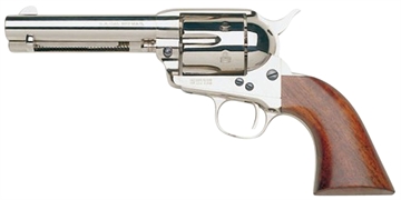 Picture of Taylors & Company 1873 Cattleman 45 Colt (LC) Caliber with 4.75" Barrel, 6rd Capacity Cylinder, Overall Nickel-Plated Finish Steel & Walnut Grip 555121