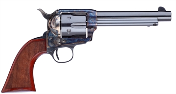 Picture of Taylors & Company 1873 Cattleman Gunfighter 357 Mag Caliber with 5.50" Blued Finish Barrel, 6rd Capacity Blued Finish Cylinder, Color Case Hardened Finish Steel Frame & Walnut Army Size Grip 555138