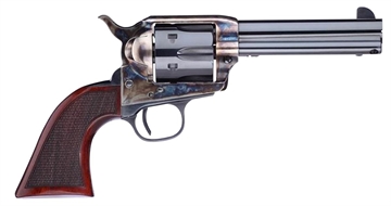 Picture of Taylors & Company Short Stroke Smoke Wagon 357 Mag 6rd 4.75" Blued Cylinder & Barrel Color Case Hardened Steel Frame Checkered Walnut Navy Size Grip (Taylor Tuned) 556204DE